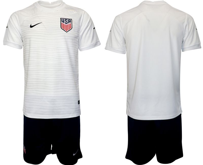 Men 2022 World Cup National Team United States home white blank Soccer Jersey->welsh jersey->Soccer Country Jersey